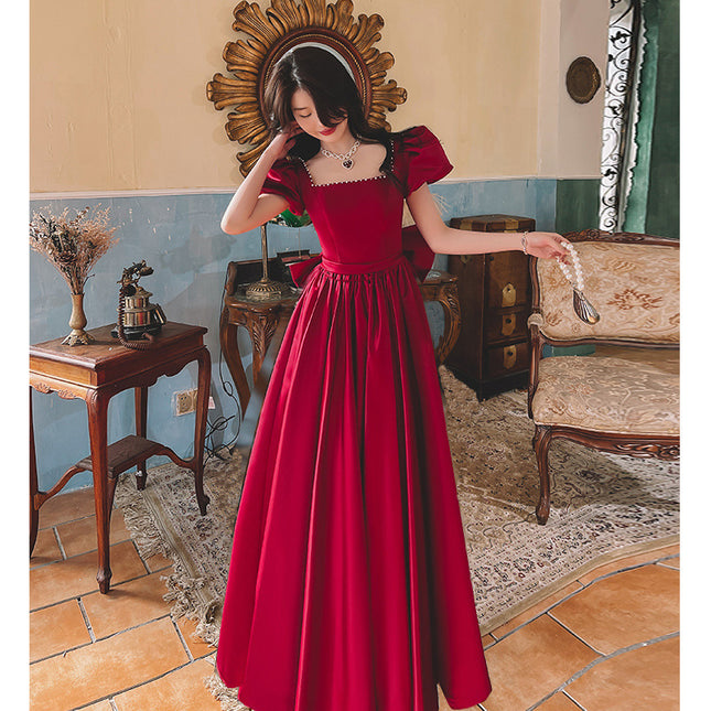 French Princess On The Run Satin Dress