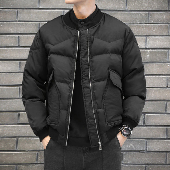 American Fleece-Lined Loose Workwear Coat