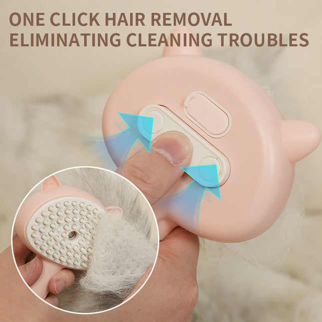Hair Cleaning Brush with Mist for Pets