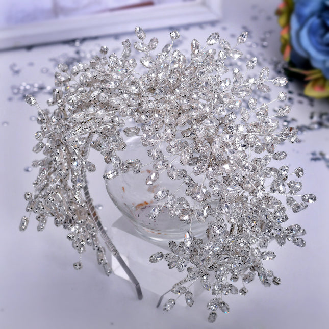Handmade Rhinestone Queen Wedding Crown