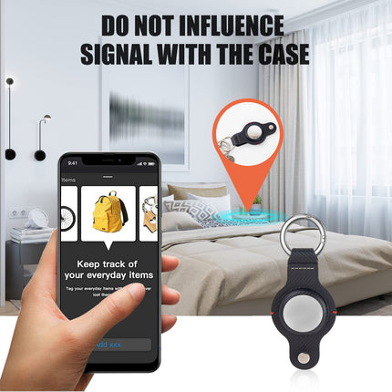 PU Leather Keychain Holder for Apple AirTag