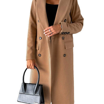 Long Sleeve Lapel Coat