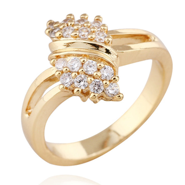 Bague de fiançailles en zircon pour fille 