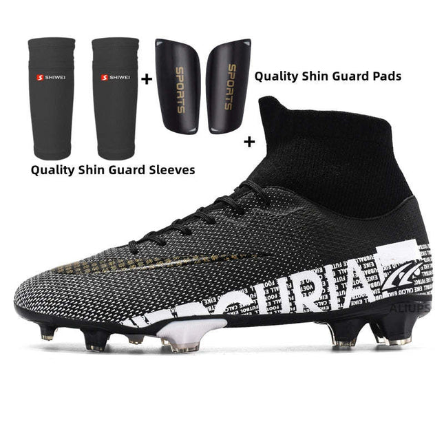 High-Top Football Men and Women Broken Nail Short Studs AG Long Nail TF Sports Training Shoes