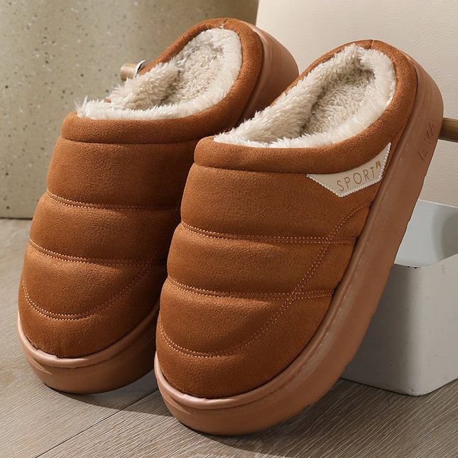 Fashion Solid Plush Slipper