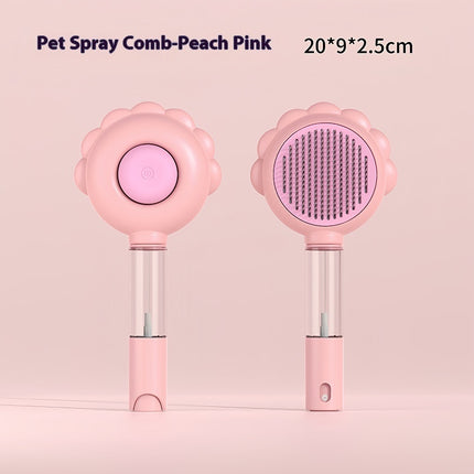 2-in-1 Self-Cleaning Dog Brush & Grooming Comb