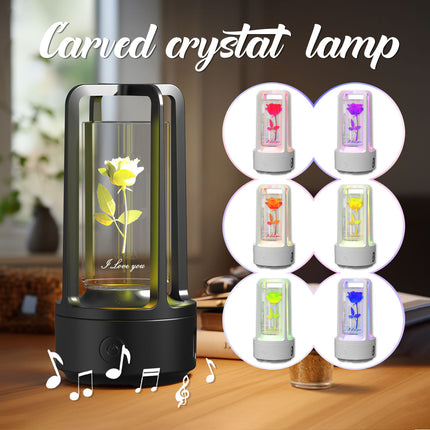 2-in-1 Acrylic Crystal Lamp &amp; Bluetooth Speaker