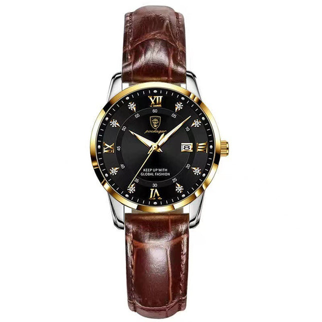 Montre à quartz lumineuse pour femme